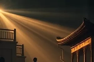 久久视频首屏主推画面：剧集《山海旧邮局》雨夜投递场景